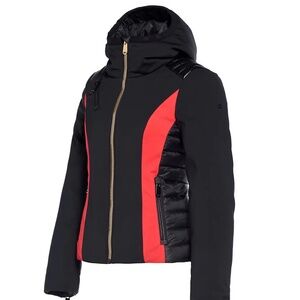 NWT Goldbergh Classy Insulated Puffer Black Flame Ski Jacket US size 14!